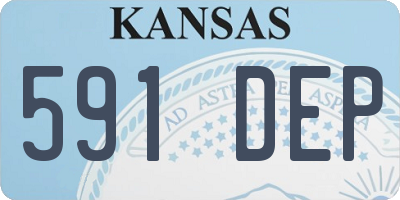 KS license plate 591DEP