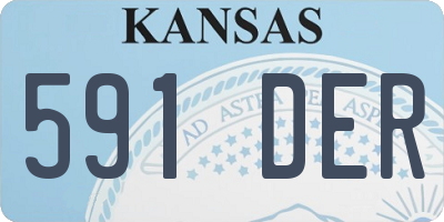 KS license plate 591DER