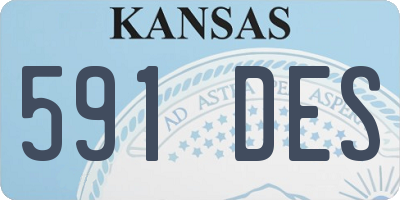 KS license plate 591DES