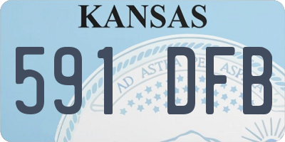 KS license plate 591DFB