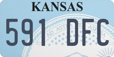 KS license plate 591DFC