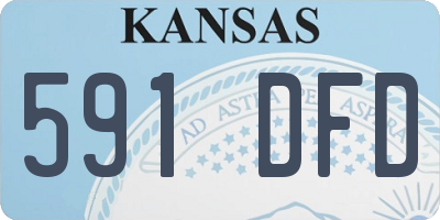 KS license plate 591DFD