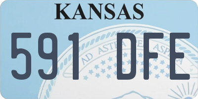 KS license plate 591DFE
