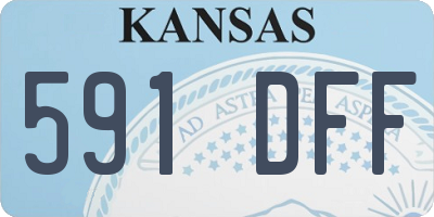 KS license plate 591DFF