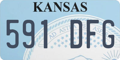 KS license plate 591DFG