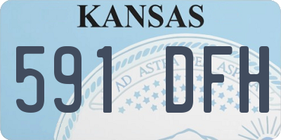 KS license plate 591DFH