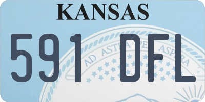 KS license plate 591DFL