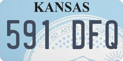 KS license plate 591DFQ