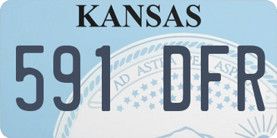KS license plate 591DFR