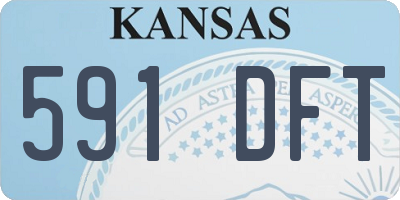 KS license plate 591DFT