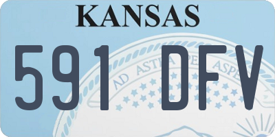 KS license plate 591DFV