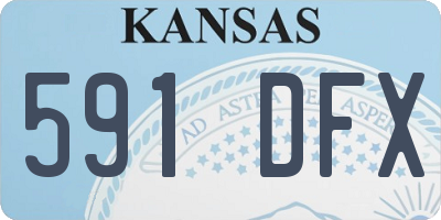 KS license plate 591DFX