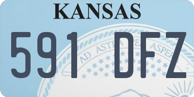 KS license plate 591DFZ