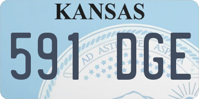 KS license plate 591DGE