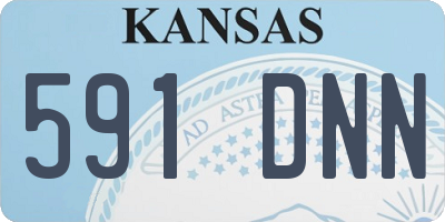 KS license plate 591DNN