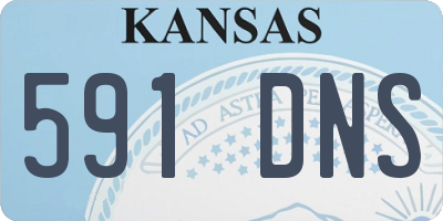 KS license plate 591DNS