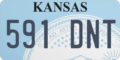 KS license plate 591DNT