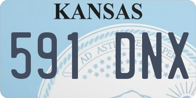 KS license plate 591DNX