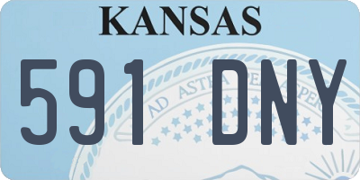 KS license plate 591DNY