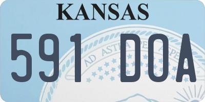 KS license plate 591DOA