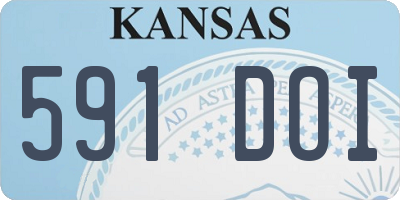 KS license plate 591DOI