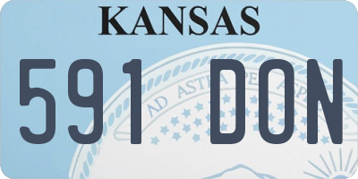 KS license plate 591DON
