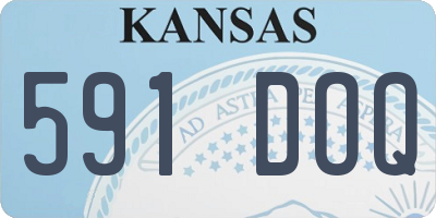 KS license plate 591DOQ