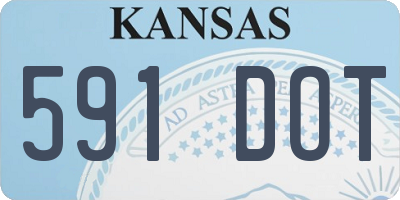 KS license plate 591DOT
