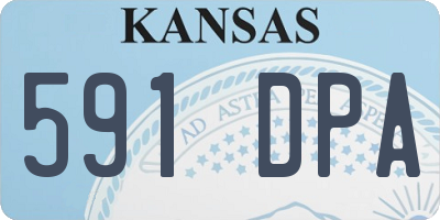 KS license plate 591DPA