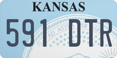 KS license plate 591DTR