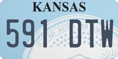 KS license plate 591DTW
