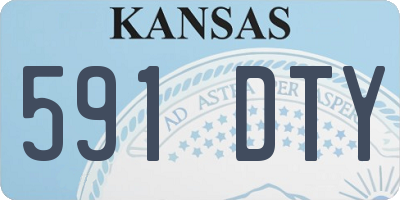 KS license plate 591DTY
