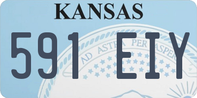 KS license plate 591EIY