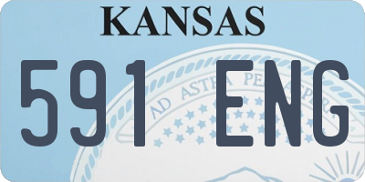 KS license plate 591ENG