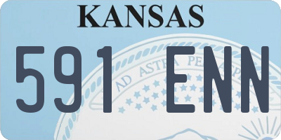 KS license plate 591ENN