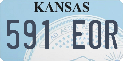 KS license plate 591EOR