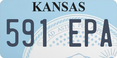 KS license plate 591EPA