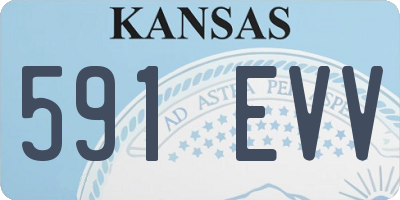 KS license plate 591EVV