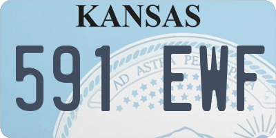 KS license plate 591EWF