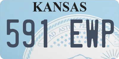 KS license plate 591EWP