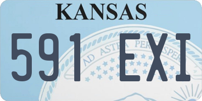 KS license plate 591EXI