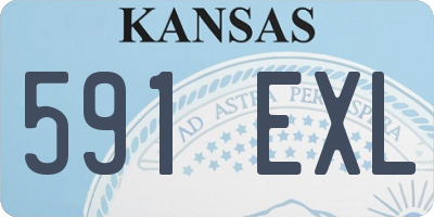 KS license plate 591EXL