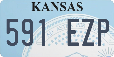 KS license plate 591EZP