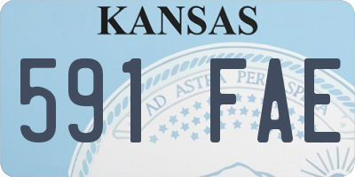 KS license plate 591FAE