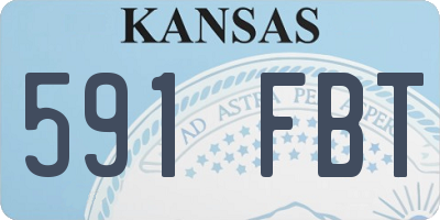 KS license plate 591FBT