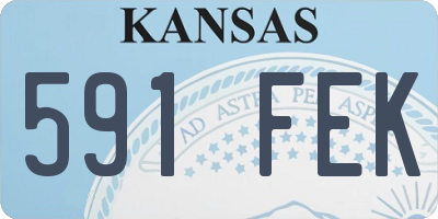 KS license plate 591FEK