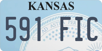 KS license plate 591FIC