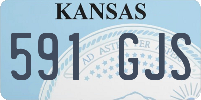 KS license plate 591GJS