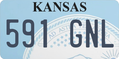 KS license plate 591GNL