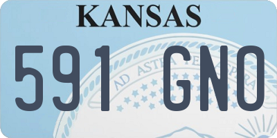 KS license plate 591GNO
